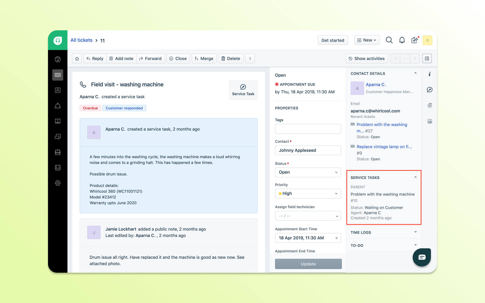 Screenshot des Freshdesk Helpdesk-Ticketing-Systems mit einer intuitiven Oberfläche für Multichannel-Ticketmanagement.