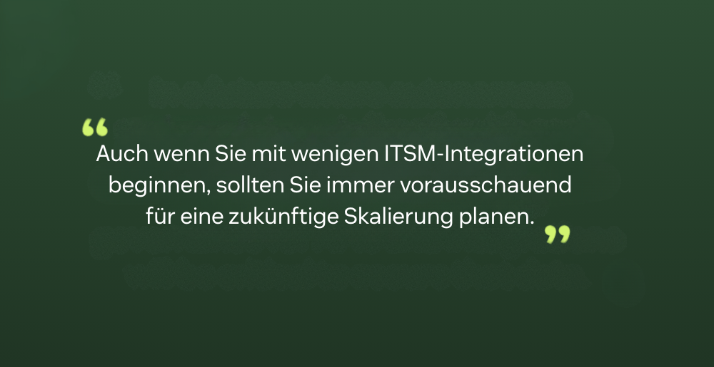Ein Zitat, das die Bedeutung von Planung für zukünftige Skalierung hervorhebt.