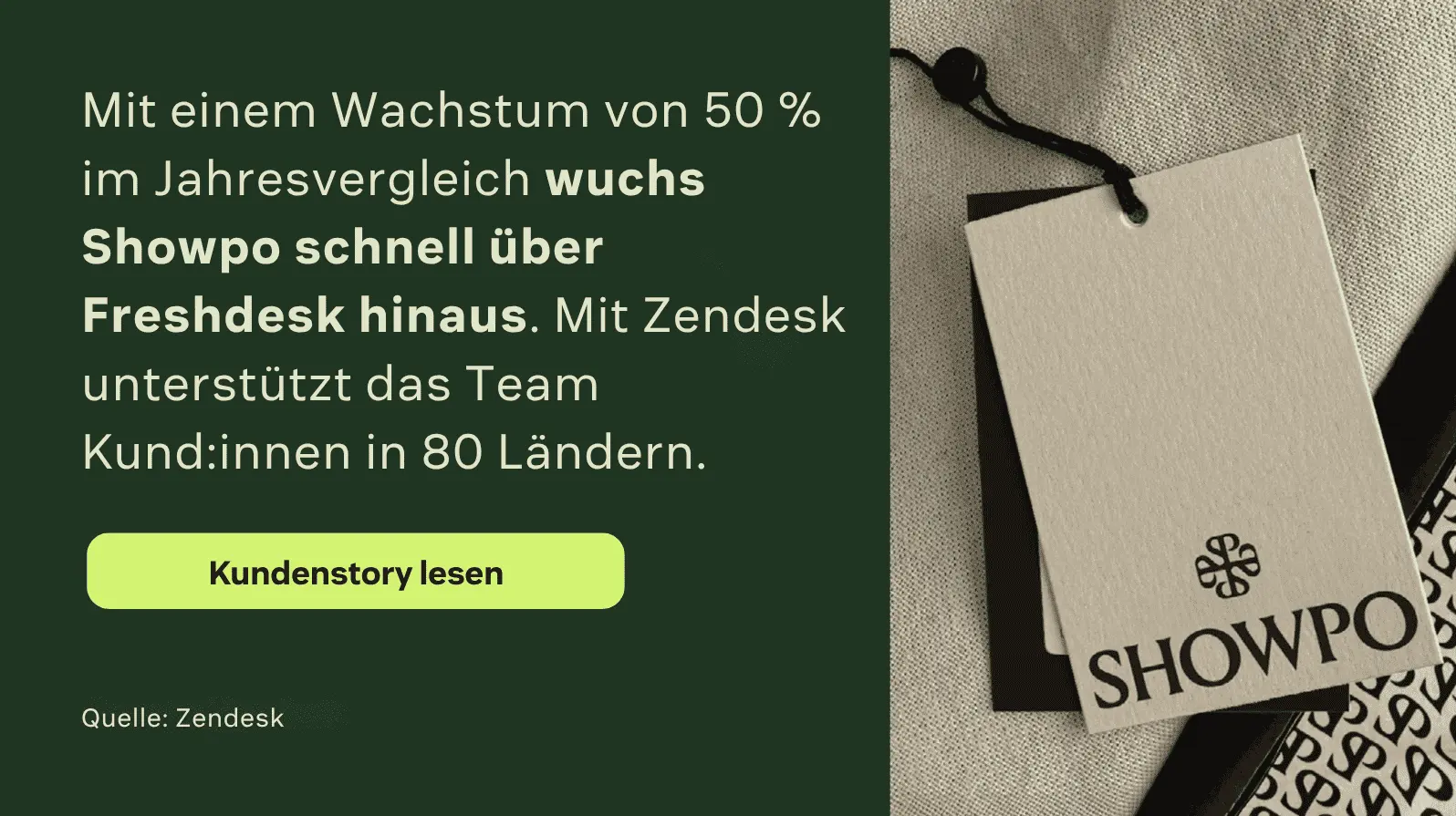 Mit einem Wachstum von 50 % im Jahresvergleich wuchs Showpo schnell über Freshdesk hinaus. Mit Zendesk unterstützt das Team Kund:innen in 80 Ländern.