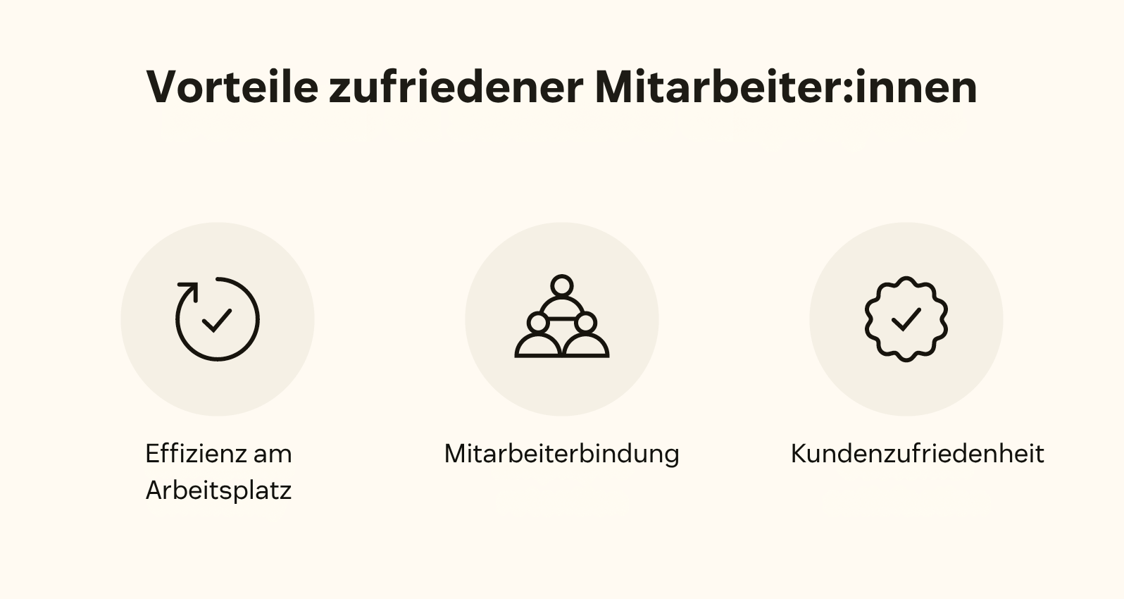 Vorteile zufriedener Mitarbeiter:innen