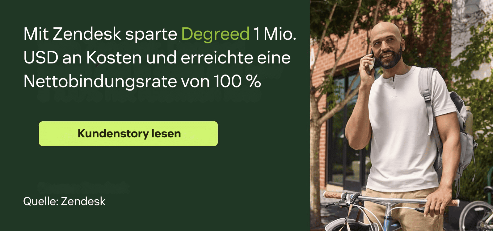 Mit Zendesk sparte Degreed 1 Mio. USD an Kosten und erzielte eine Nettobindungsrate von 100 %.