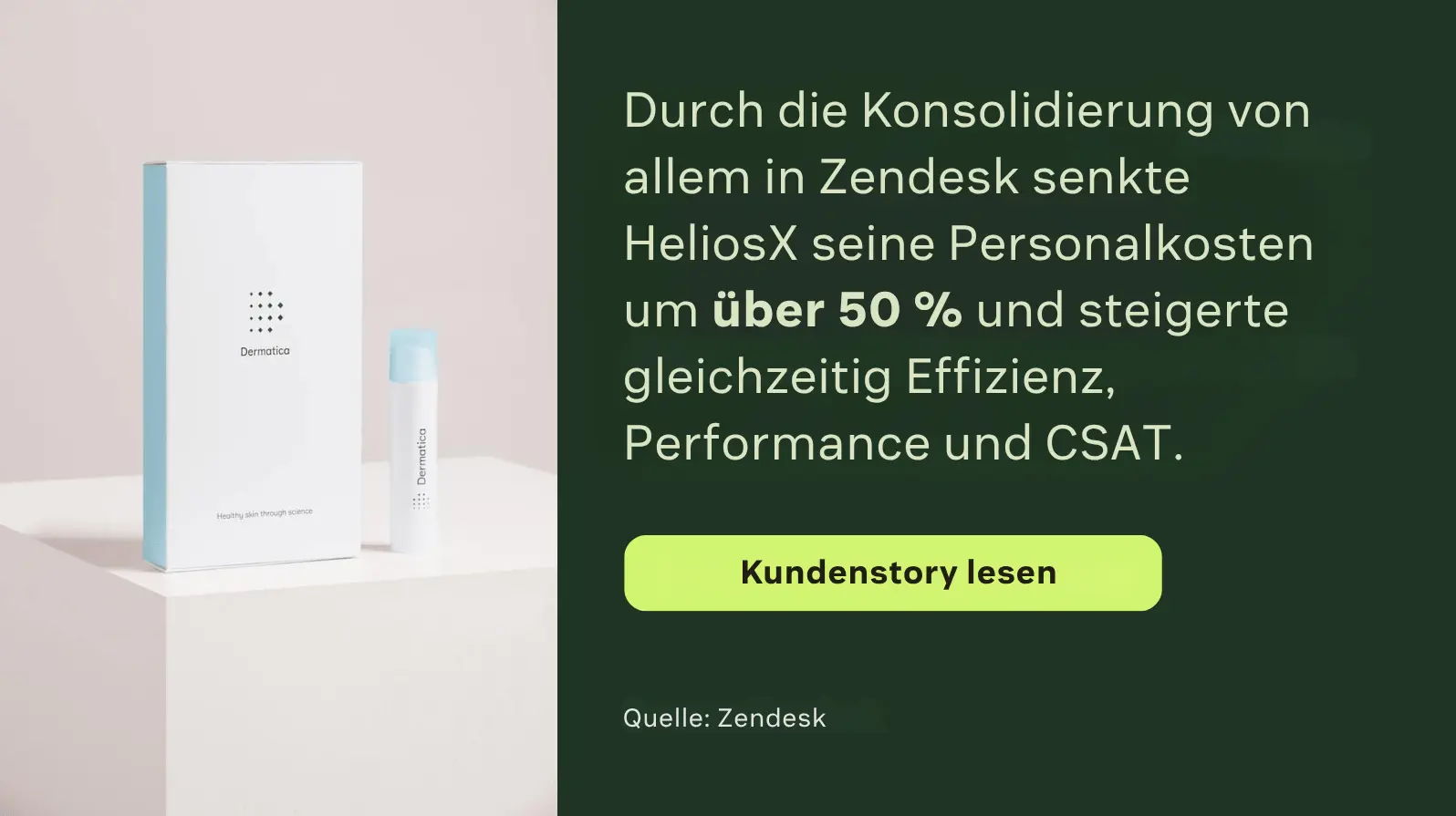 Durch die Konsolidierung von allem in Zendesk senkte HeliosX seine Personalkosten um über 50 % und steigerte gleichzeitig Effizienz, Performance und CSAT.