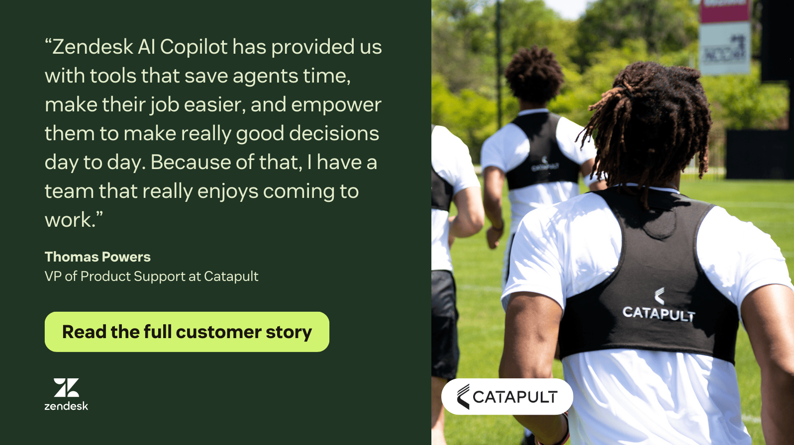 Catapult AI customer service example