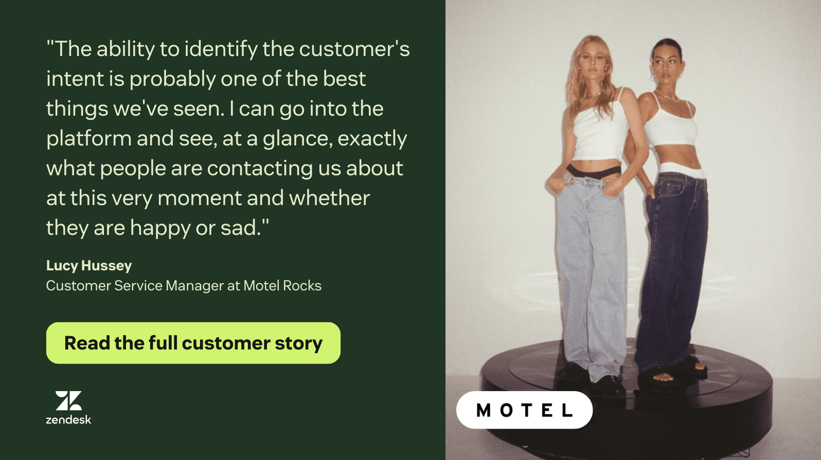 Motel Rocks AI customer service example