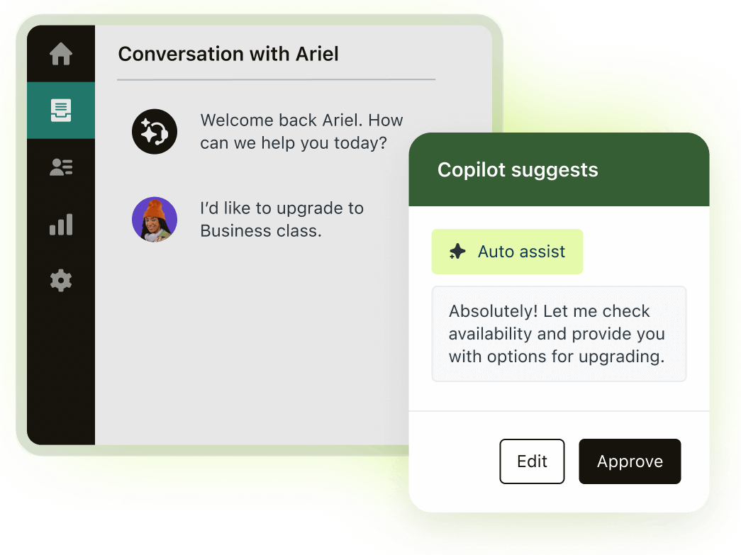 A product image of Zendesk AI agents and insights.