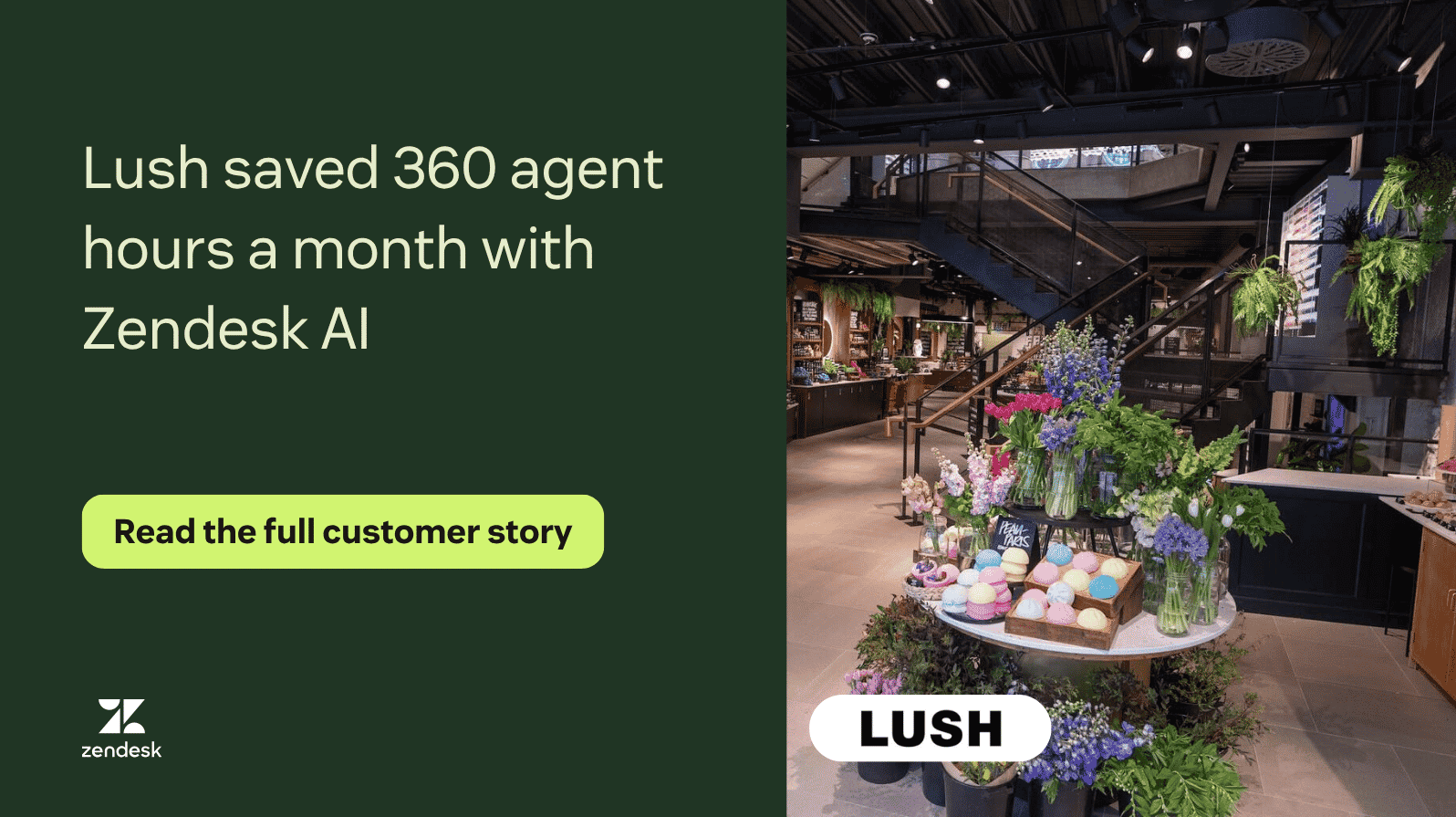 Lush customer story quote