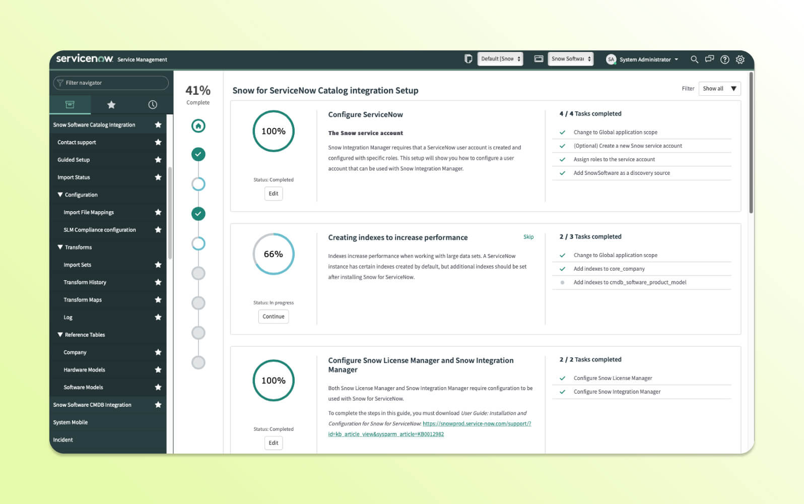 A product image of ServiceNow contact center software.