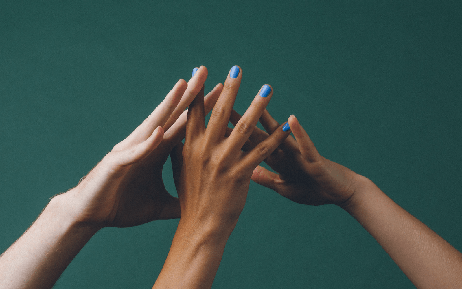 Hands in a huddle