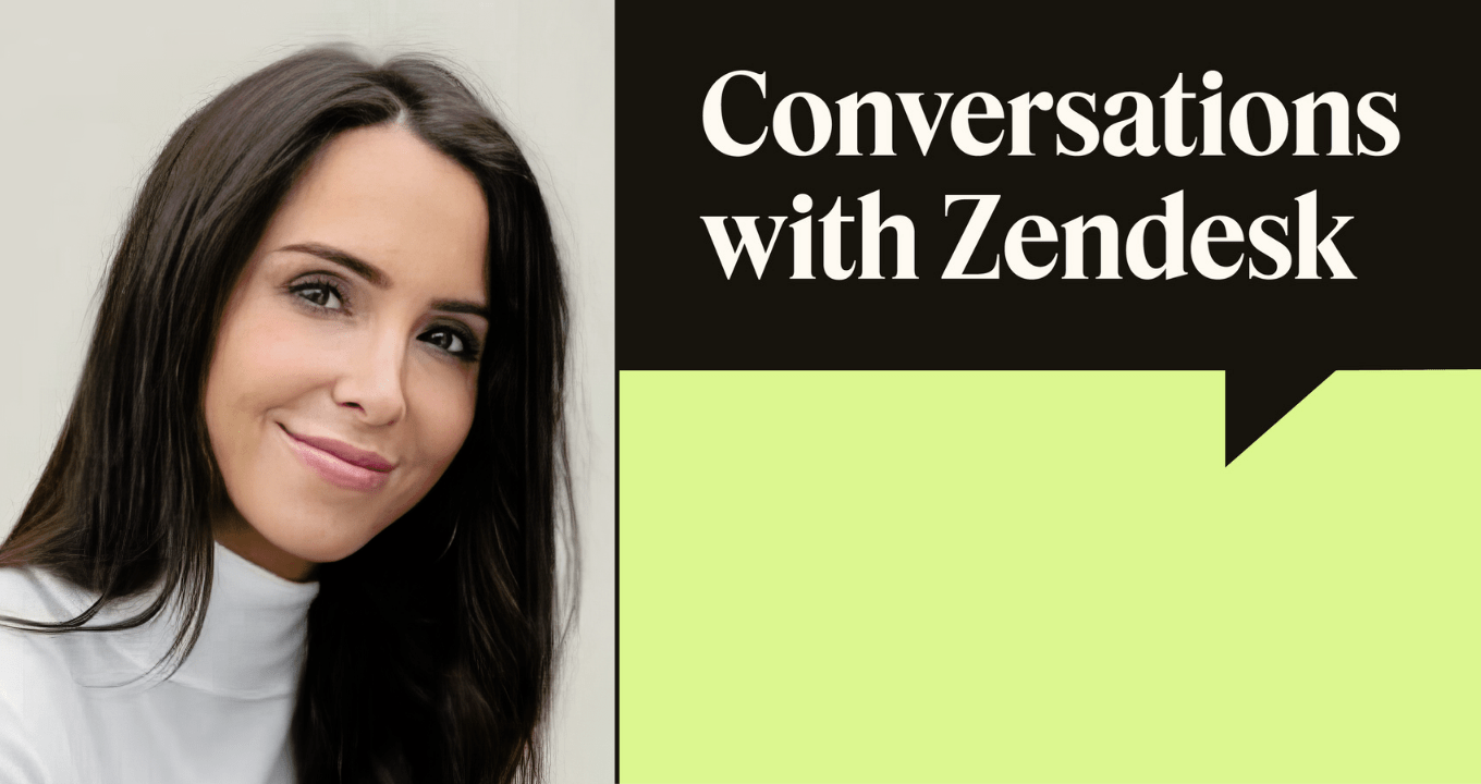 Conversations with Zendesk logo featuring Donna Haddigan