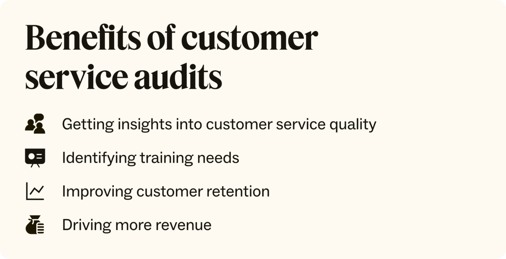 Five benefits of customer service audits.