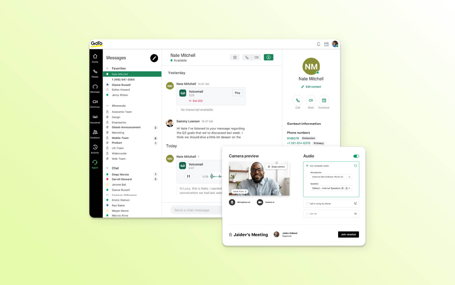 Call Center Software von GoTo Connect.