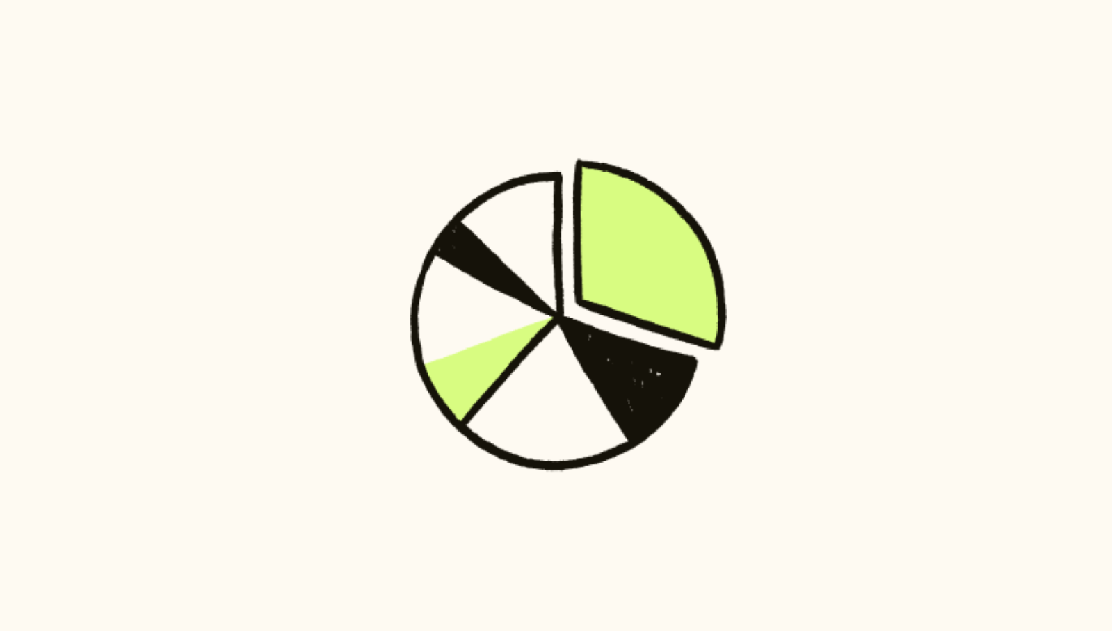 A pie chart with three different colors: black, white, and lime, representing Internal Quality Scores.