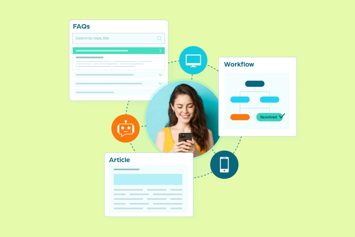 Screenshot of Knowmax's knowledge base in action.