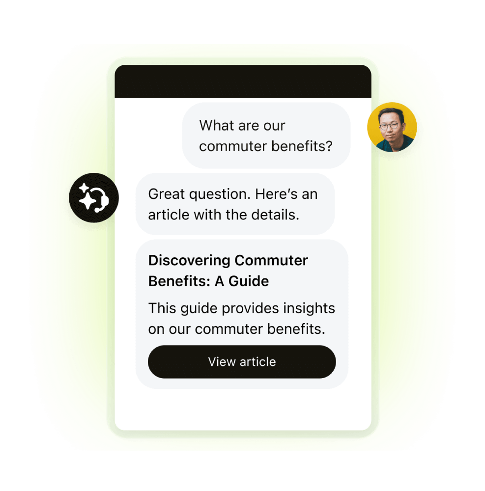 A product image of Zendesk knowledge base software.