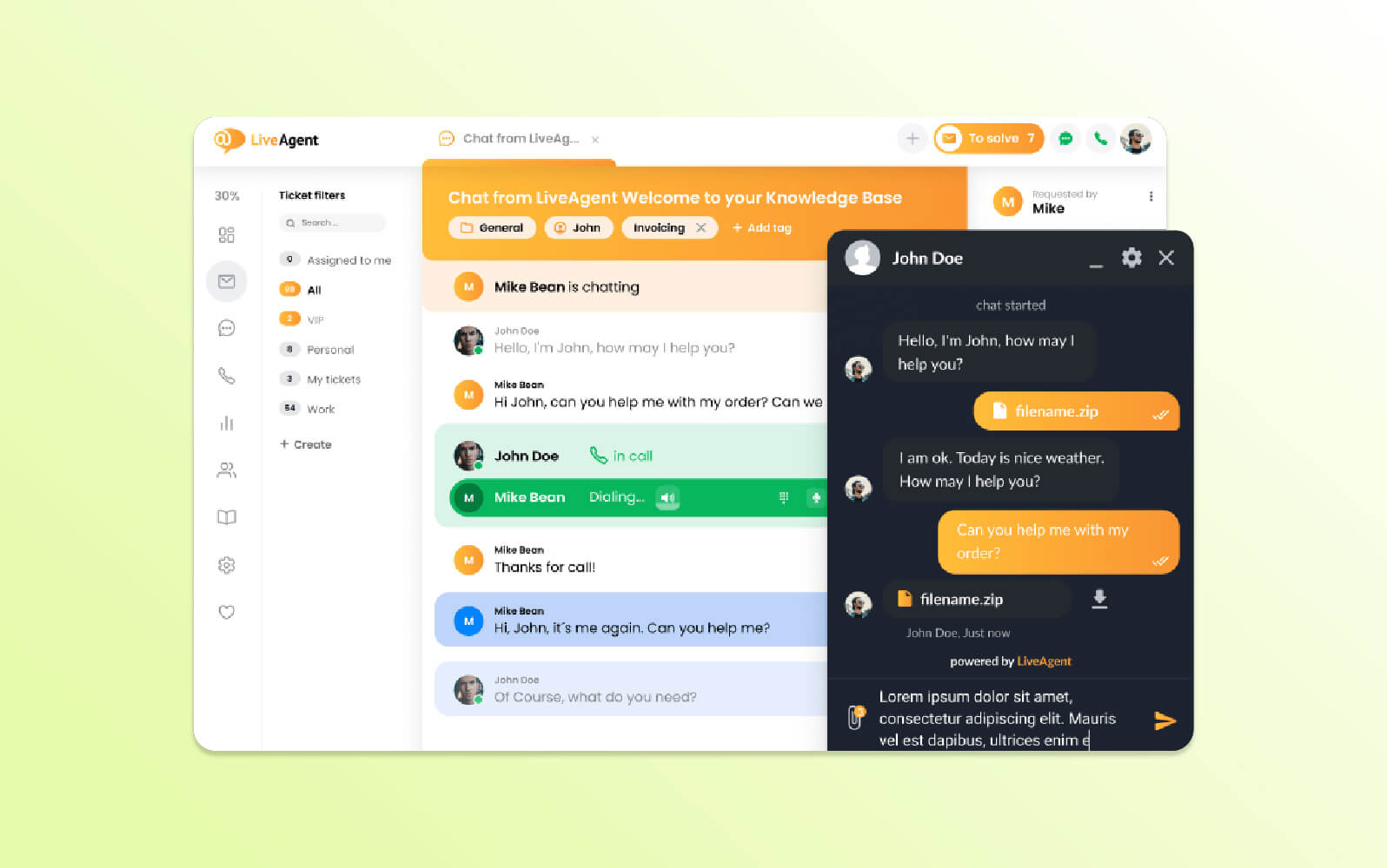Call Center Software von LiveAgent.
