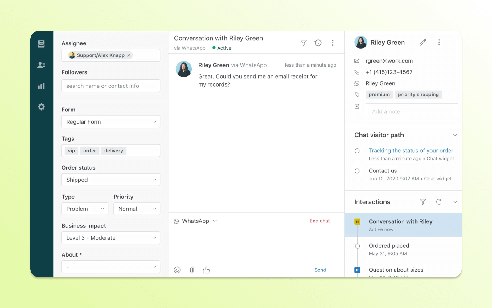 A product image of Zendesk quality management software.
