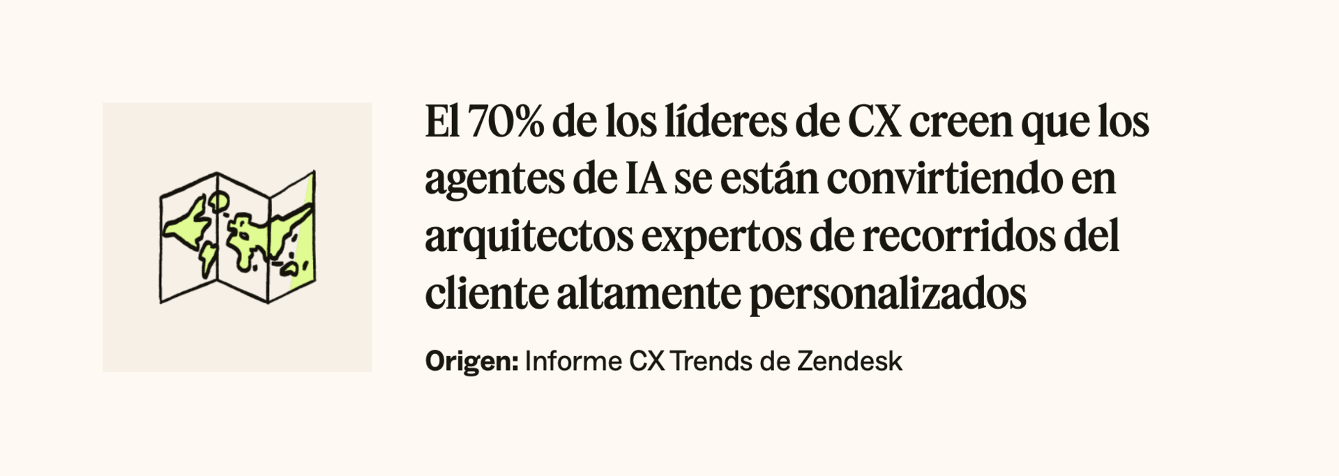 El 70 por ciento de los líderes de CX creen que los agentes de IA se están convirtiendo en arquitectos hábiles de recorridos del cliente personalizados, según Zendesk.