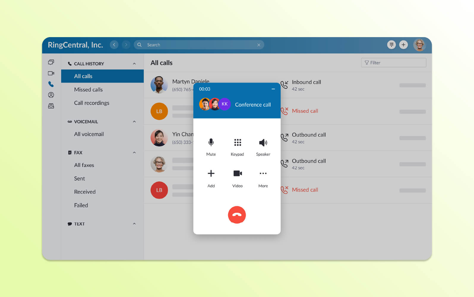 Call Center Software von RingCentral.