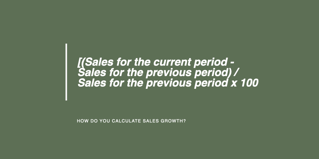 how to calculate sales growth