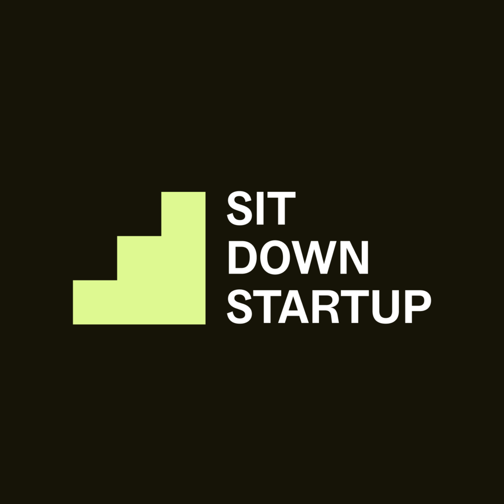 Sit down startup logo