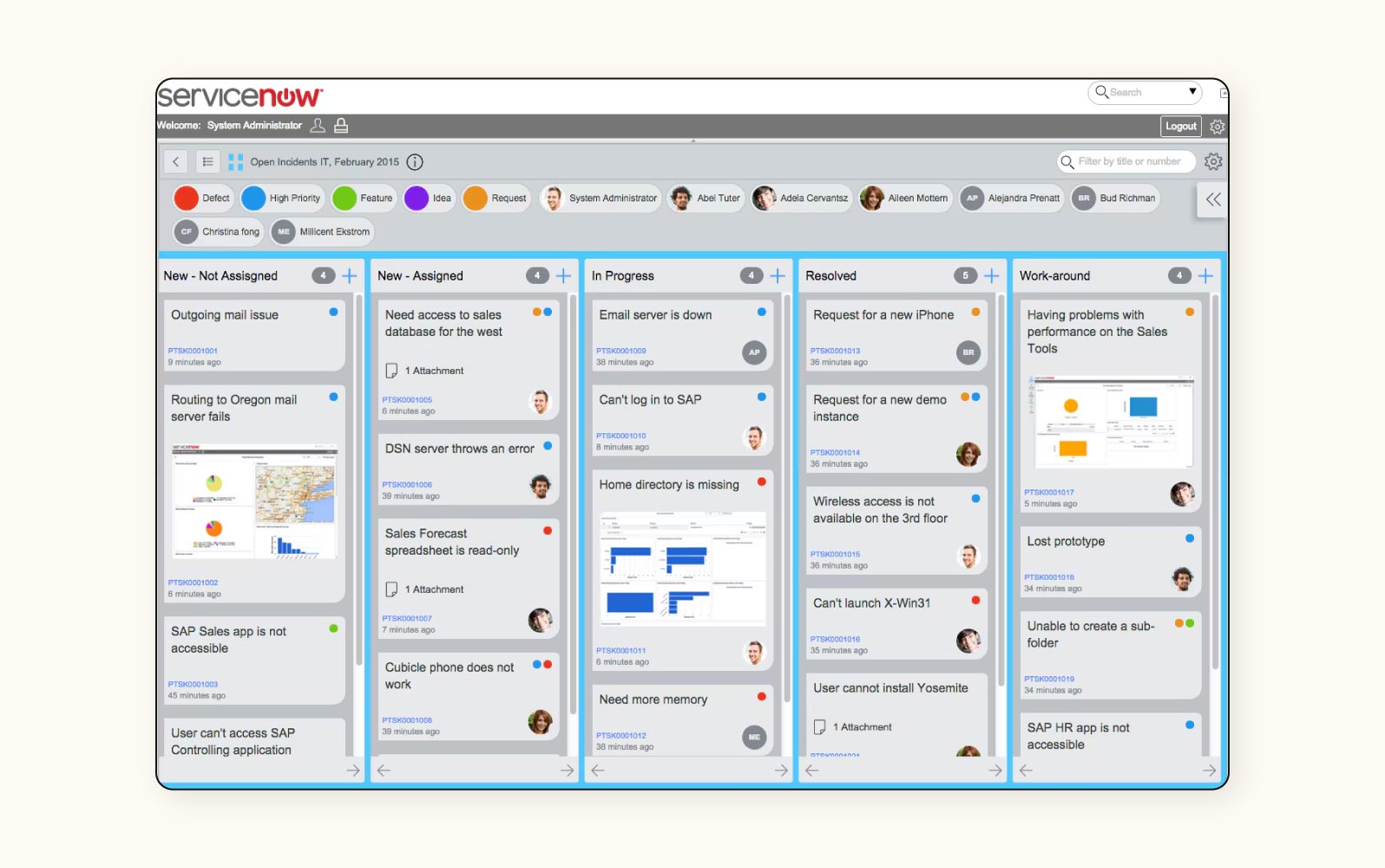 ITSM software from ServiceNow.