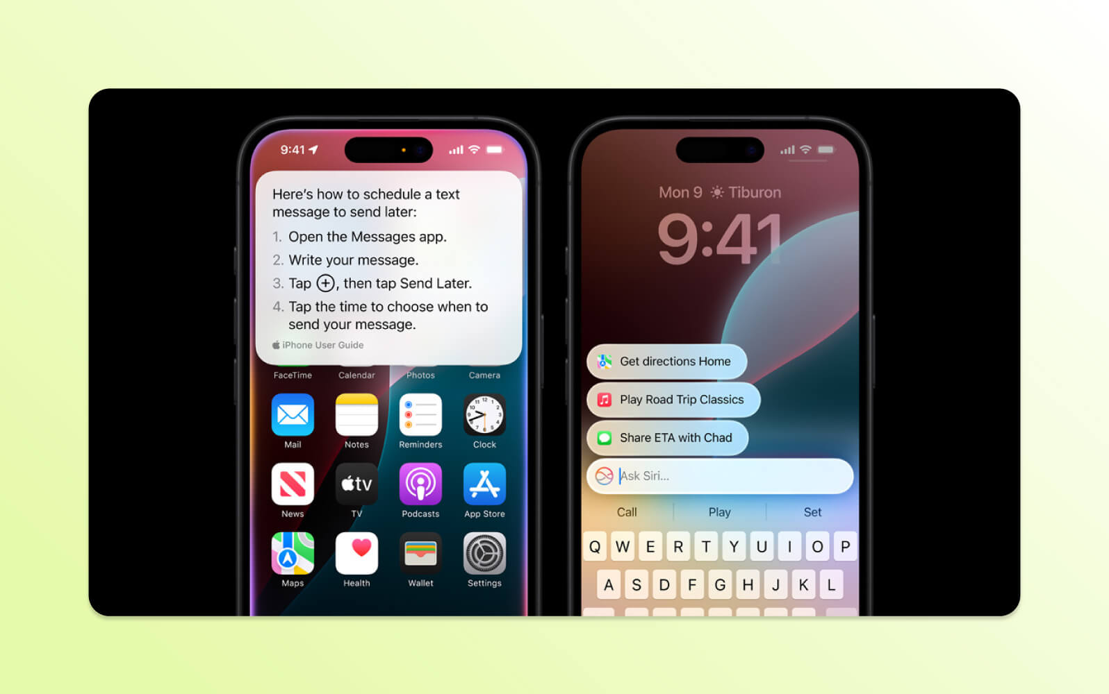 Ein Gesicht mit strahlenförmigen Linien illustriert die Spracherkennungsfähigkeiten eines KI-gestützten Sprachassistenten wie Siri.