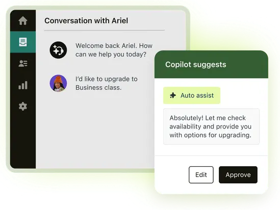 Zendesk AI copilot product image.
