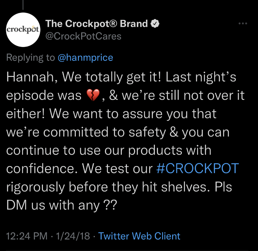 Crockpot on Twitter