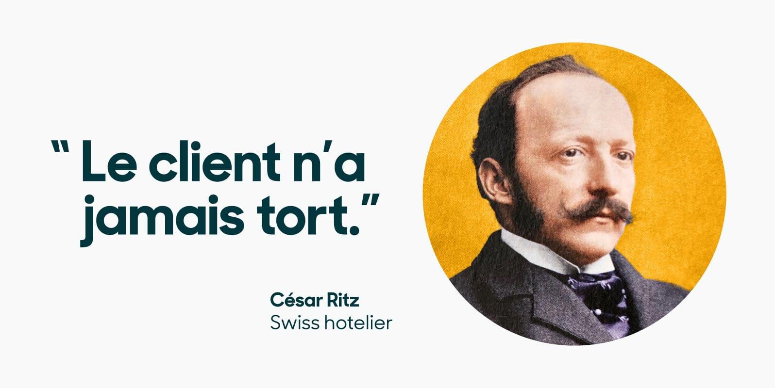 Zitat von César Ritz