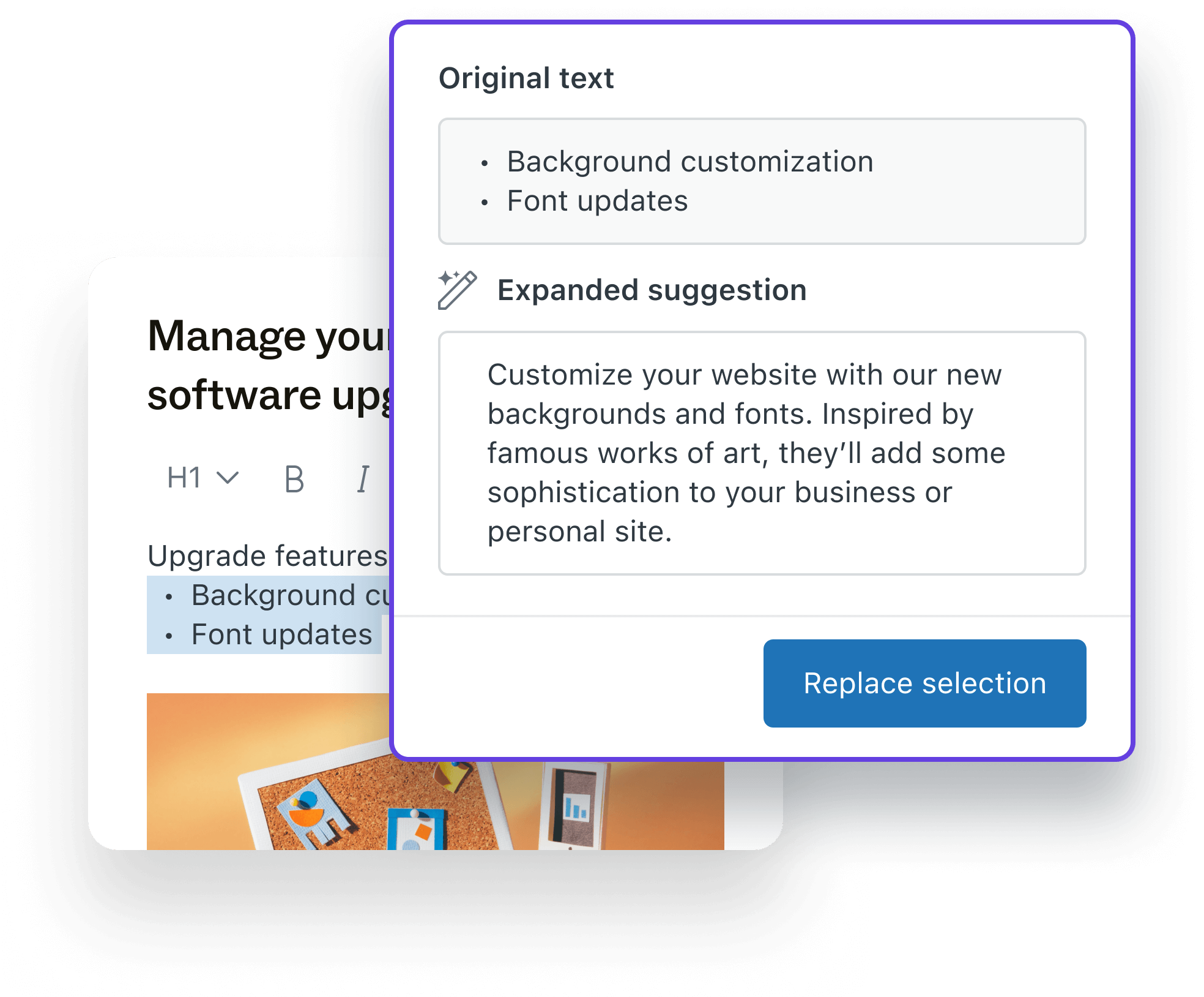 A product image of Zendesk AI.