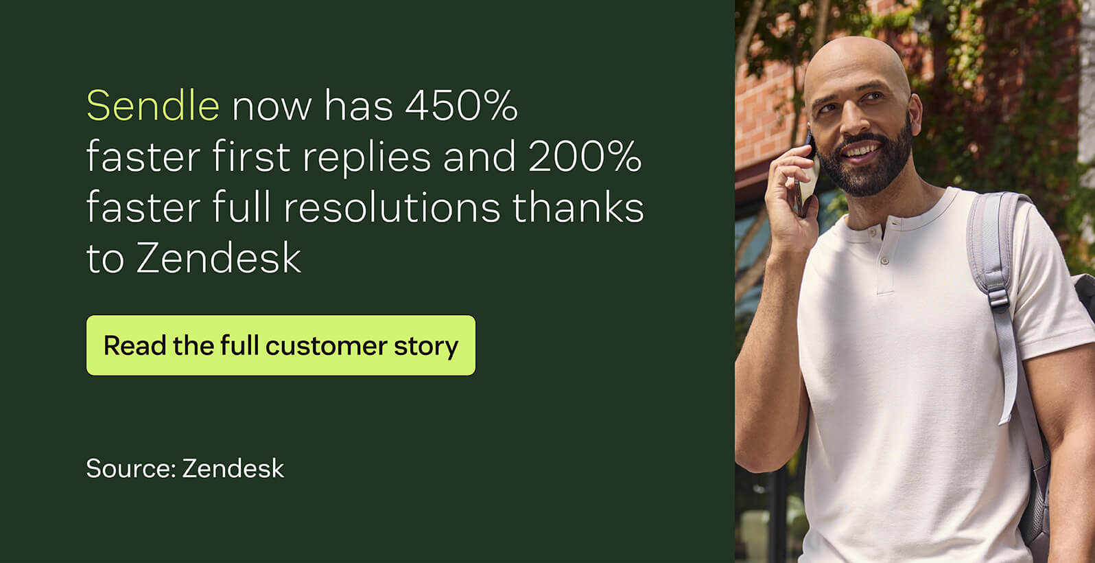 Sendle now has 450 percent faster first replies and 200 percent faster full resolutions thanks to Zendesk.