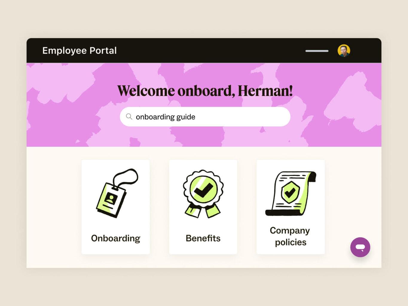 Ein Bild des Self-Service-Portals von Zendesk.