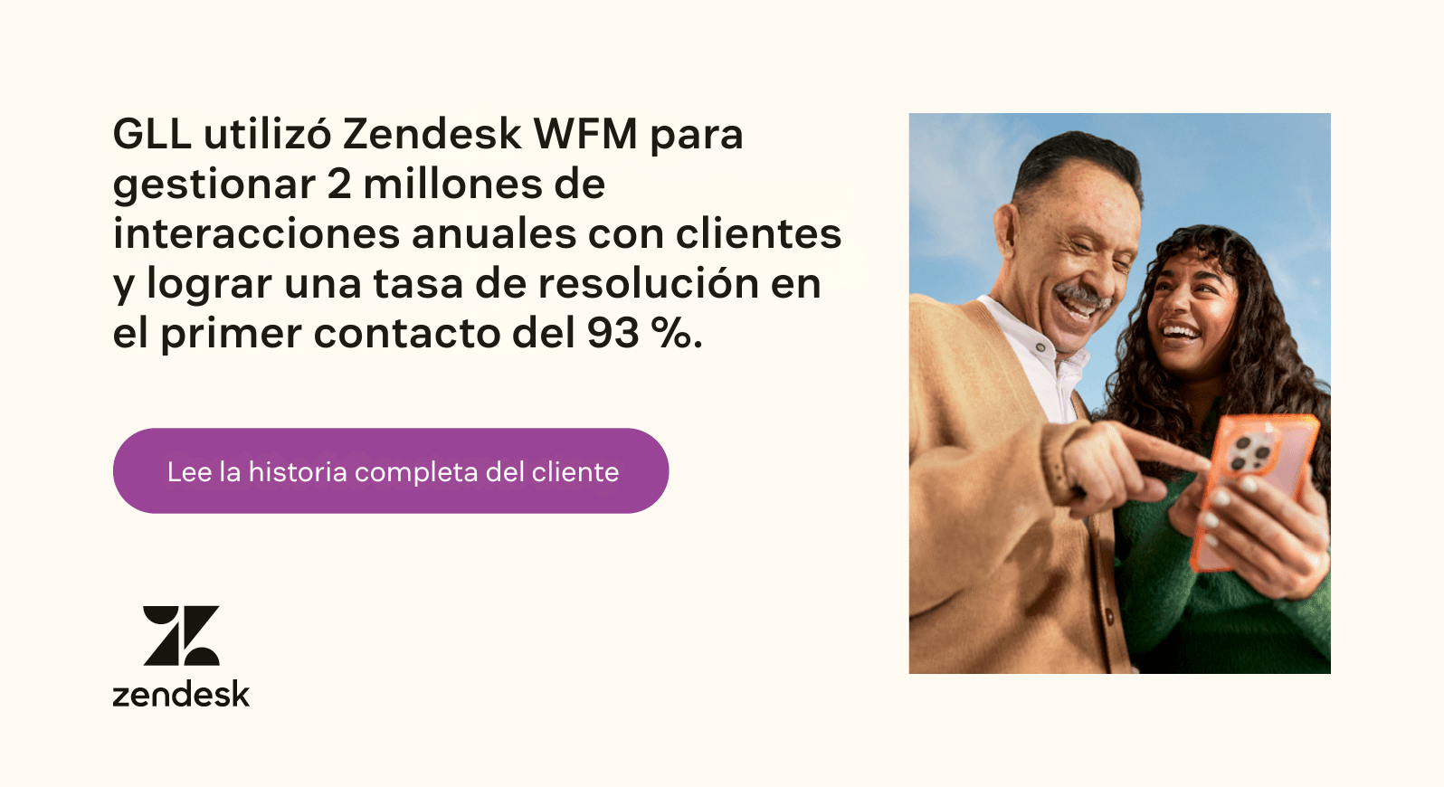 GLL usó Zendesk WFM para gestiónar 2 millones de interacciones anuales con clientes y lograr una tasa de resolución en el primer contacto del 93 por ciento.