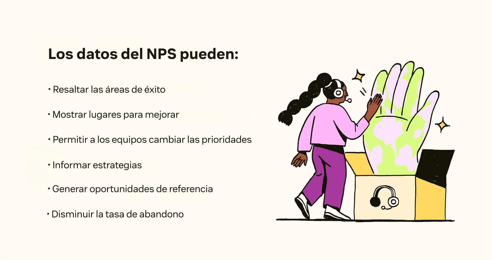 Beneficios del NPS y usos más comunes de los datos de NPS.