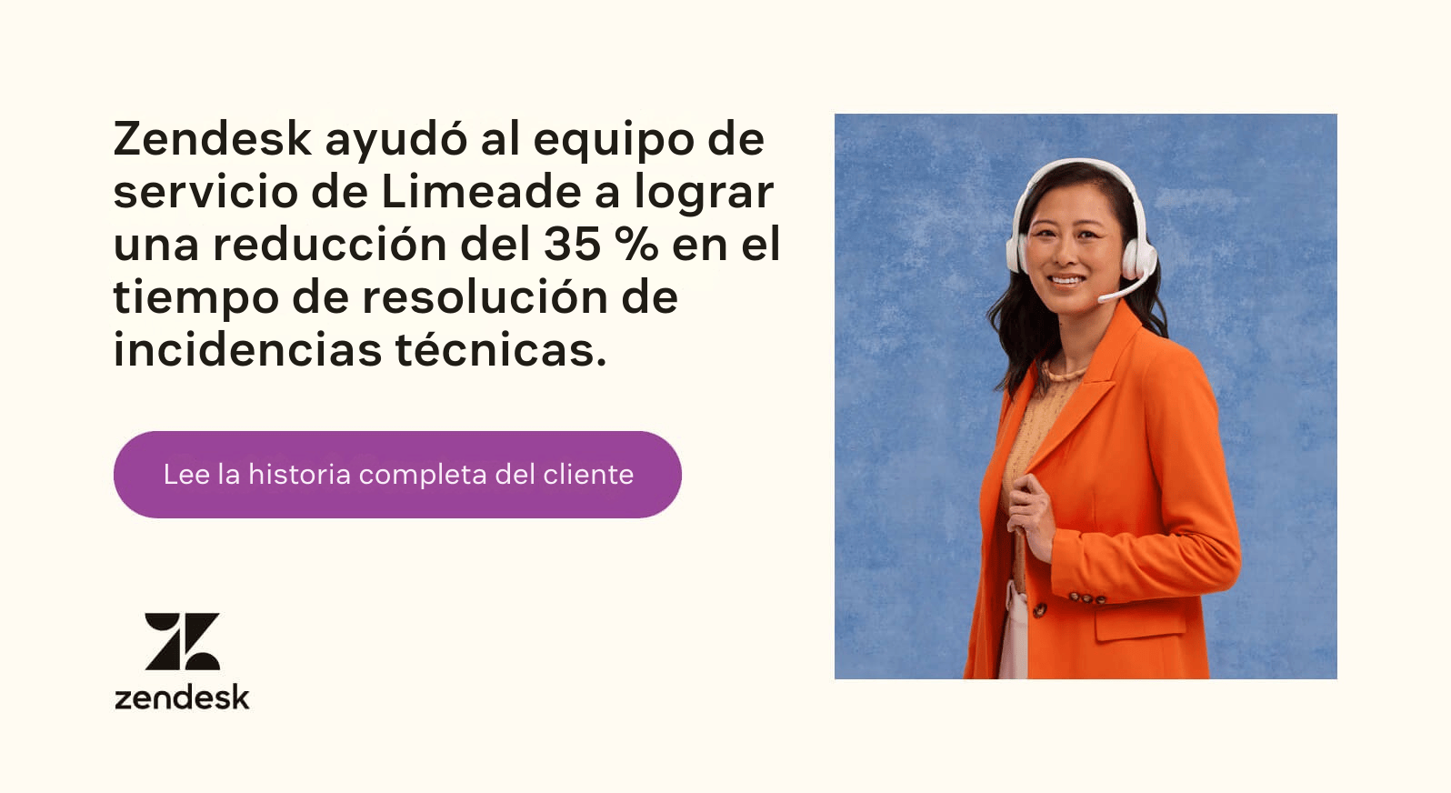 Zendesk ayudó al equipo de Limeade a reducir en 35% el tiempo de resolución de tickets técnicos.