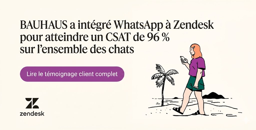 BAUHAUS integrated WhatsApp with Zendesk to achieve a 96 percent CSAT across chats.