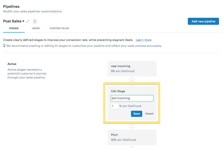 Pipelines example