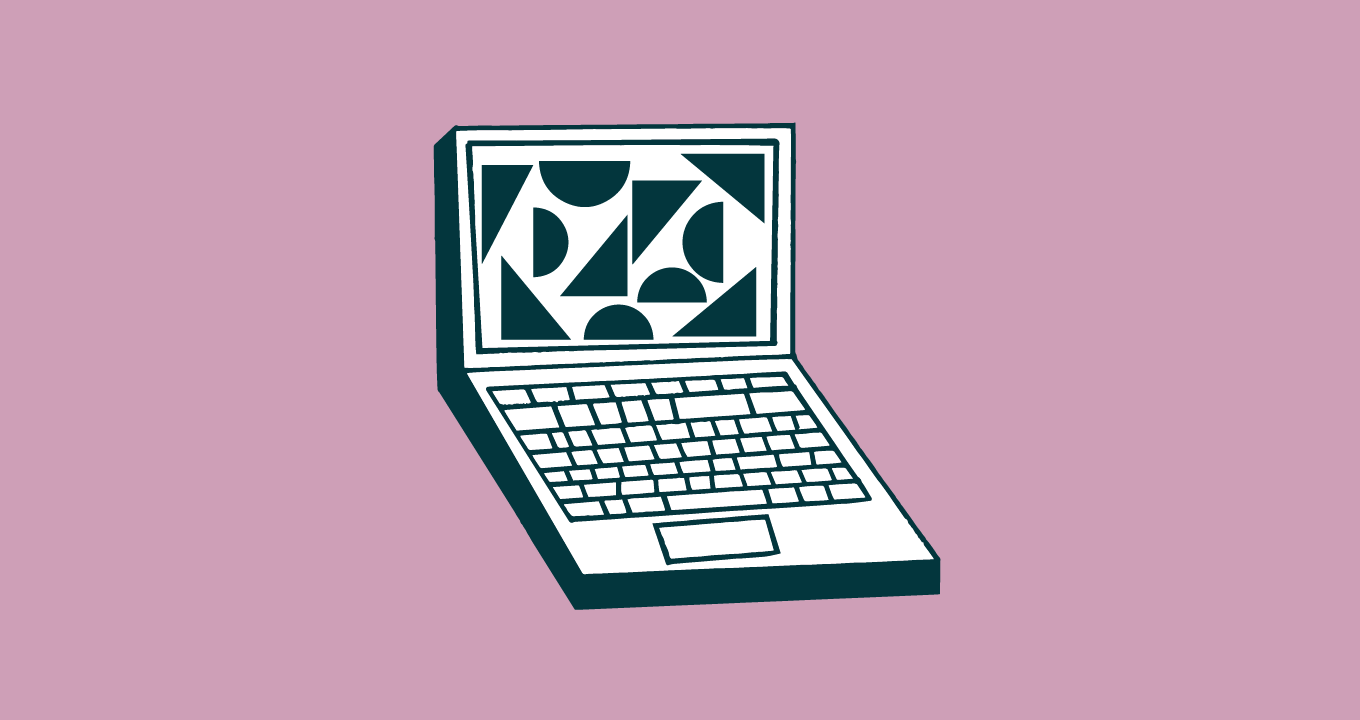 pink laptop