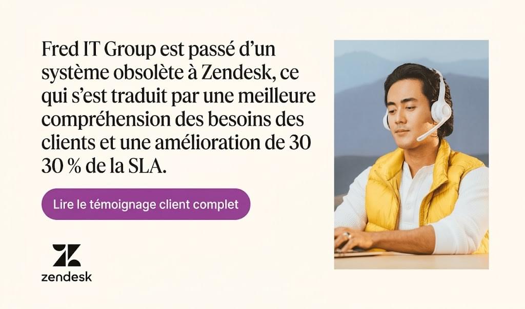 Fred IT Group est passé d’un ancien système obsolète à Zendesk Suite, ce qui lui a permis de mieux comprendre les besoins de ses clients et d’améliorer ses SLA de 30 %.
