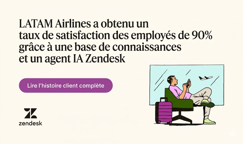 LATAM Airlines achieved a 90% employee satisfaction rate with Zendesk.