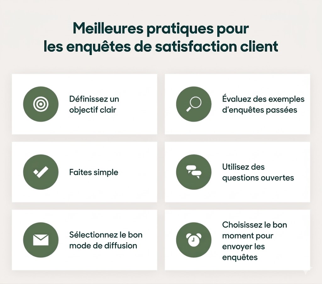 Bonnes pratiques pour concevoir une enquête de satisfaction client