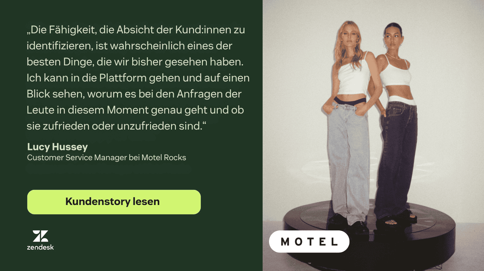 Beispiel für KI im Kundenservice bei Motel Rocks