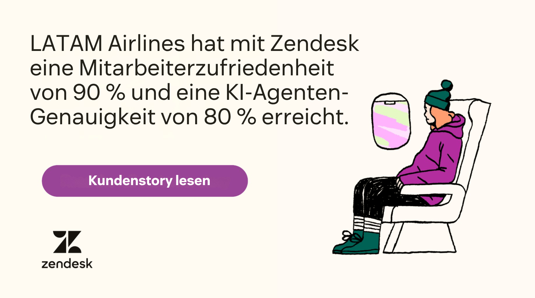 LATAM Airlines hat mit Zendesk 90 % Mitarbeiterzufriedenheit und 80 % KI-Agenten-Genauigkeit erreicht.