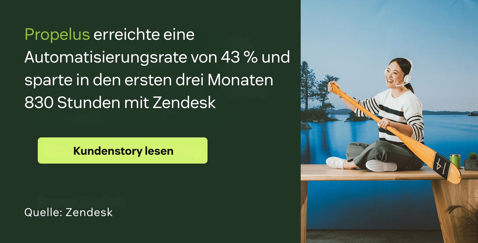 Propelus erreichte eine Automatisierungsrate von 43 Prozent und sparte in den ersten drei Monaten 830 Stunden mit Zendesk.