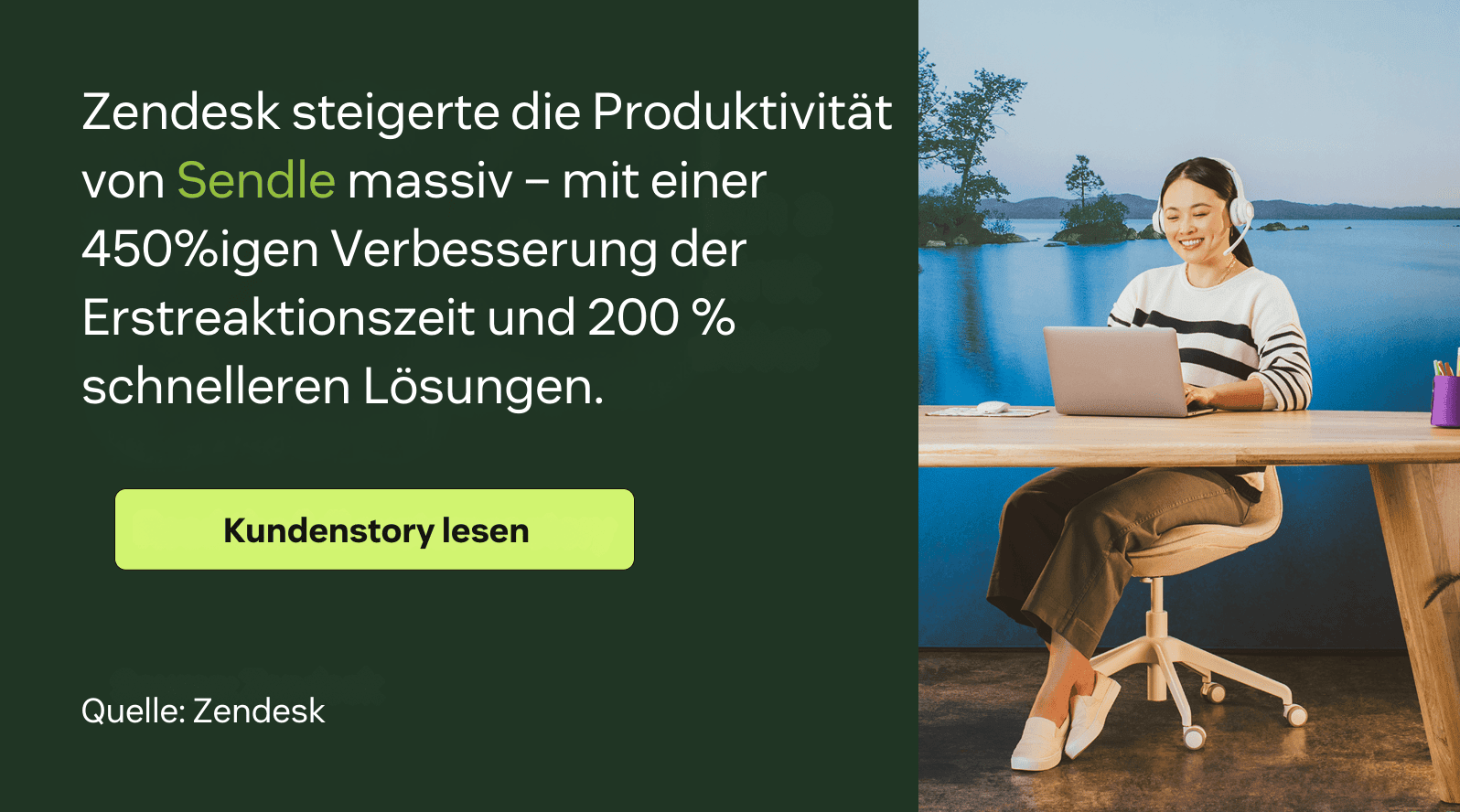 Zendesk steigerte Sendles Produktivität enorm: 450 Prozent bessere Erstreaktionszeit und 200 Prozent schnellere Lösungen.