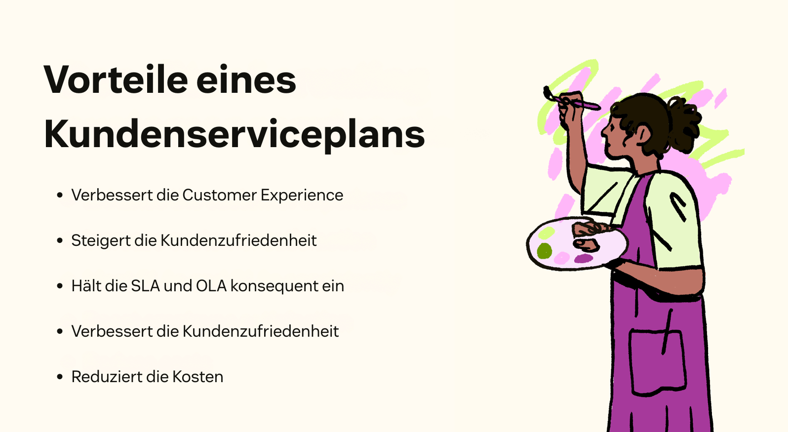 Vorteile eines Kundenserviceplans