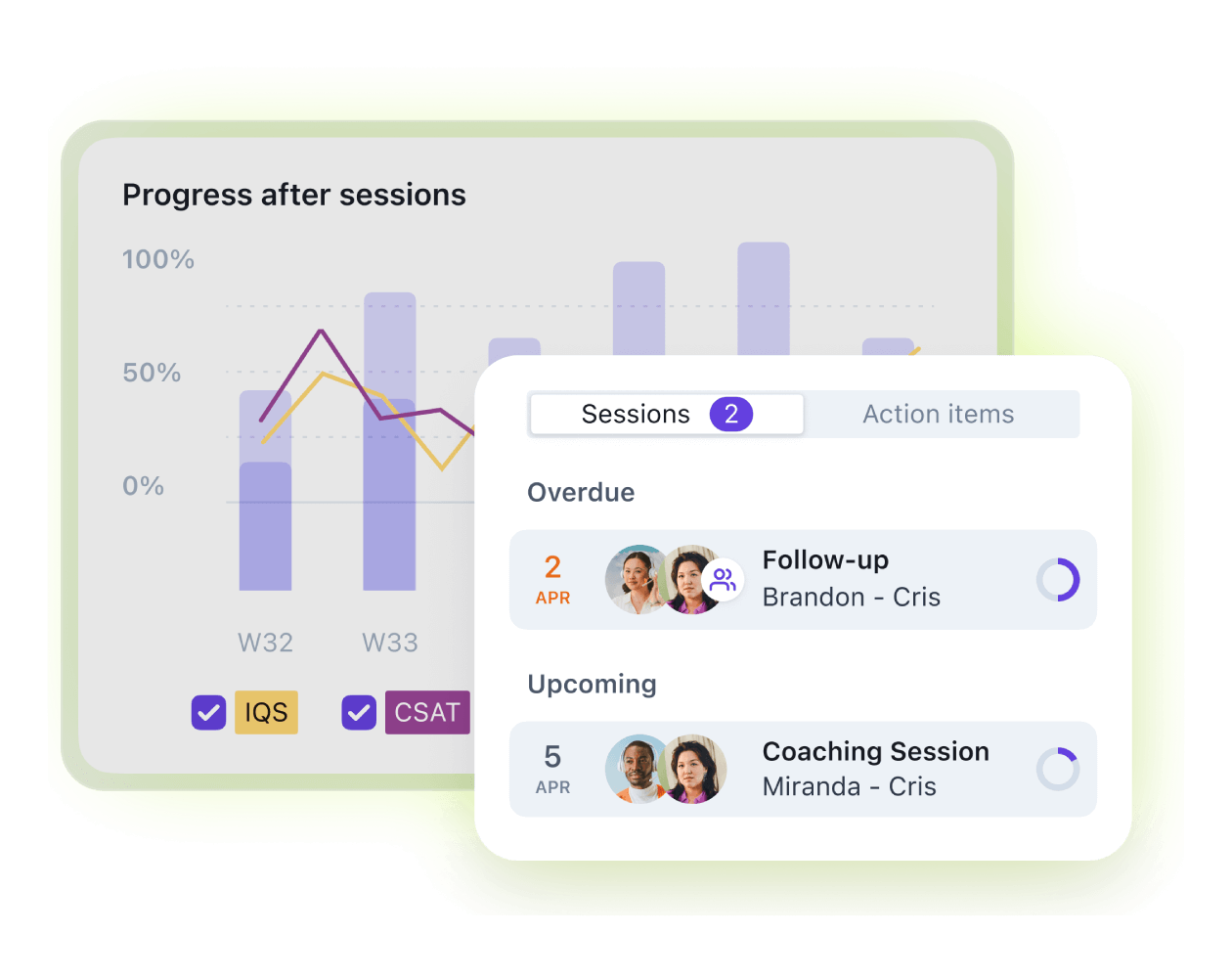 Capture d’écran du module d’assurance qualité IA de Zendesk QA.