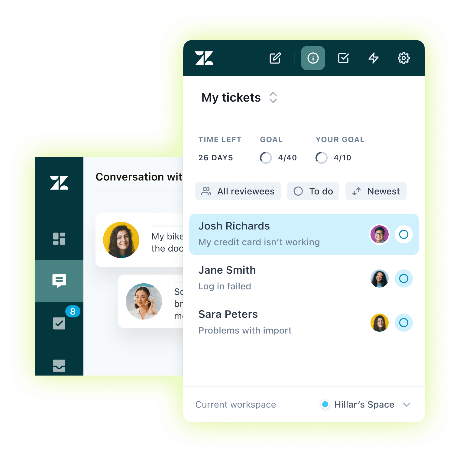 A product image of Zendesk browser extension.