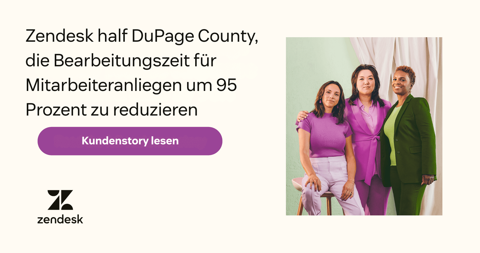 Zendesk half dem DuPage County dabei, die Bearbeitungszeiten im Mitarbeiterservice um 95 Prozent zu reduzieren.