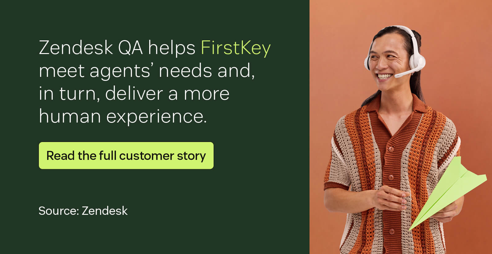 Zendesk AI helps FirstKey meet agents’ needs and, in turn, deliver a more human experience.